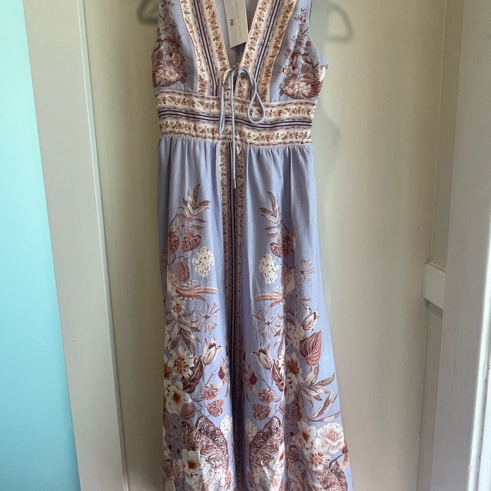 Caroline Constas Elegant Dress with Subtle Floral Design